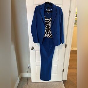 WHBM Women's Blue Blazer and trouser set